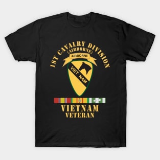 1st Cavalry Division - Airborne - Vietnam Veteran w VN SVC X 300 T-Shirt